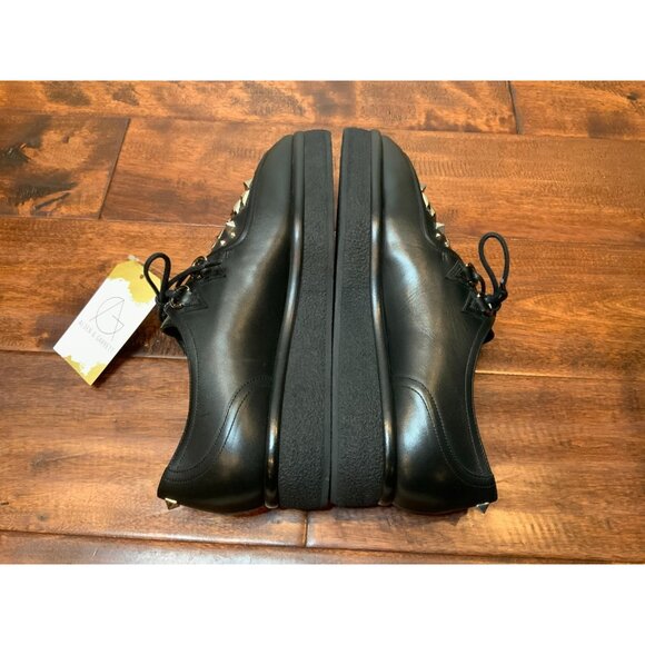 Valentino Black Leather Rockstub Platform Loafers NEW $995, Size 38 (EU) 8 (US) - Picture 8 of 10